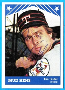 Tim Teufel 1983 TCMA Toledo Schlammhennen handsigniert (nrmt) - Bild 1 von 2