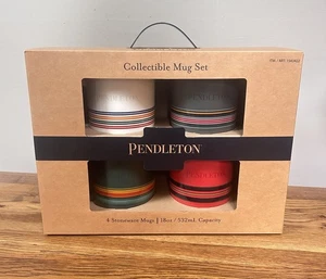 Pendleton Coffee Mug Set of 4 National Parks USA Collectible 18oz New Cabin - Picture 1 of 7