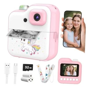Bluetooth Upgraded Kids Camera Instant Print, Christmas Birthday Gifts for - Picture 1 of 8