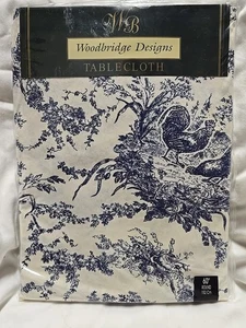 Vtg. Woodbridge Design Rooster Tablecloth 60" Round - Picture 1 of 7