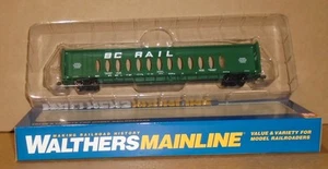 : Walthers Main Line HO "BC Rail 72' Center Beam Flatcar" Boxed #910-4819 - Picture 1 of 19