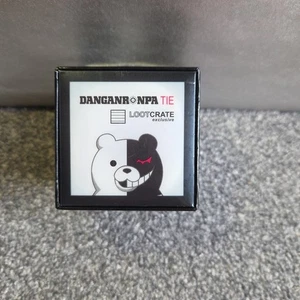 Danganronpa Loot Crate Exclusive Tie, featuring the iconic black and white Monok - Picture 1 of 5