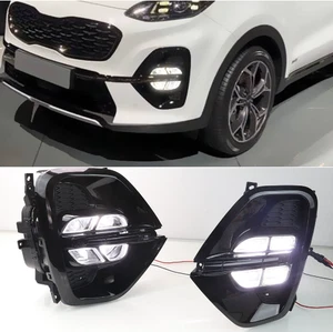  Front Fog Lights and Daytime Running Lights LED for 19-22 Kia KX5/SPORTAGE 2PCS - Picture 1 of 11