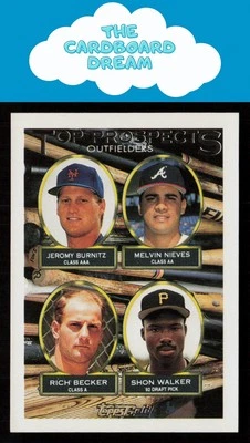 Jeromy Burnitz / Melvin Nieves / Becker / Shon Walker 1993 Topps Gold #658 - Image 1 of 2