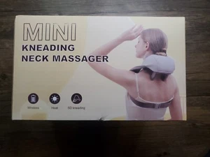 Heated Deep Tissue Mini Kneading Neck & Shoulder Massager, Beige - Picture 1 of 3