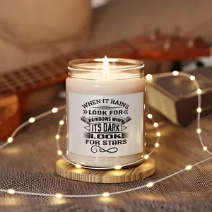 Inspirational Scented Soy Candle, Relaxing Gift, Home Décor, Aromatherapy, - Picture 1 of 41