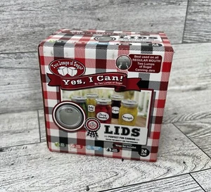 NEW TWO LUMPS OF SUGAR BOX OF 24 CANNING LIDS REGULAR MOUTH JAR slf2010 - Picture 1 of 6