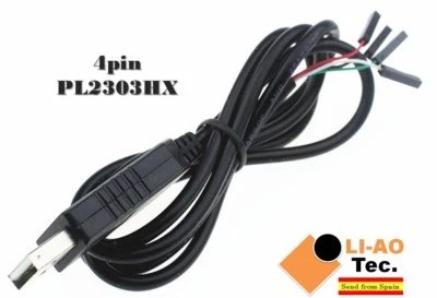 4pin PL2303 USB to UART TTL Cable Module RS232 Serial 4-pin PL2303HX Cable - Photo 1/4