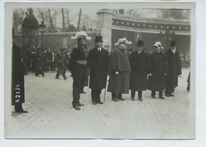 Foto de prensa de la ceremonia del general Joffre Michel Picquart Primera Guerra Mundial - Imagen 1 de 2