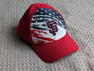 San Francisco Giants Hat Adult Medium Large Flex Red 2022 4th of July 39Thirty - Picture 1 of 10