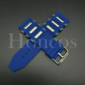 26 MM Blue Silicon Rubber Diver Band Strap Fits For Invicta 17882 11339 19246 US - Picture 1 of 5