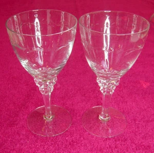 {2er SET} Tiffin (Mimi - klar #17501) 6 7/8" WASSERKELCHE Exc (4er Set verfügbar) - Bild 1 von 4
