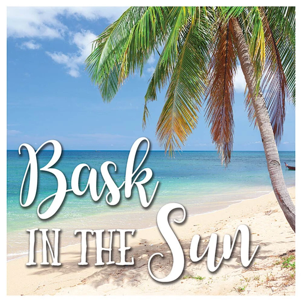 Одиночные впитывающие подставки Palm Tree Beach "Bask in the Sun" - SB73371 - Изображение 1 из 1