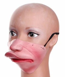 Pato divertido MÁSCARA FACIAL DE LÁTEX MITAD INFERIOR Freak Halloween Disfraz Cubierta de boca -DUCKY - Imagen 1 de 7