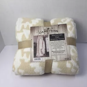 Carstens Moroccan Tan Stretchy Throw 50" in X 60" in. - Picture 1 of 6