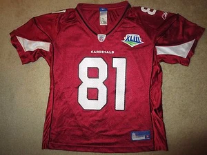 Arizona Cardinals #81 Super Bowl Reebok Red NFL Jersey Womens XL - Picture 1 of 3