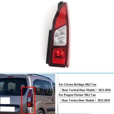 Right Rear Tail Light Lamp For Peugeot Partner Citroen Berlingo Without Bulb - Image 1 of 4