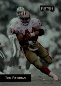 1993 Playoff Football Card #163 Tom Rathman