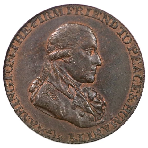 1795 B-29AA NGC MS 62 BN Reeded Edge Lg Button Grate Token Cover