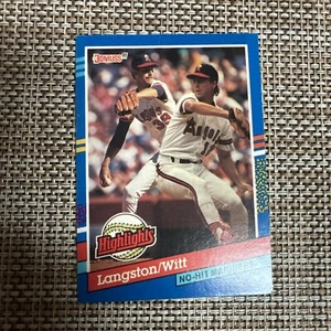 1991 Donruss Bonus Cards Mark Langston/Mike Witt California Angels #BC-1 - Picture 1 of 3