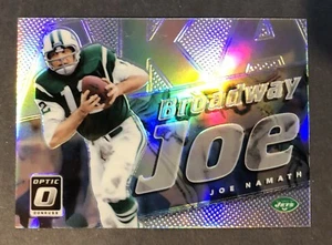 2017 Joe Namath “Broadway Joe” Optic Prizm Insert #4 -  New York Jets - Picture 1 of 2