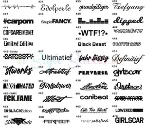 Adesivo parabrezza 50 cm adesivo auto vetro tuning sticker lunotto - Foto 1 di 13