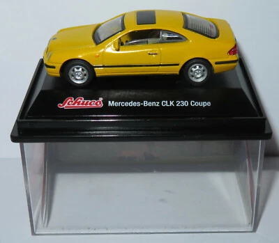 B Micro IN Metallo Schuco MB CLK 230 Coupé Gialla 1/72 IN Box #3316117 - Immagine 1 di 4