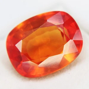 10.85 Ct Cushion Loose Gemstones Namibia Natural Garnet Orange Fire Certified - Picture 1 of 5