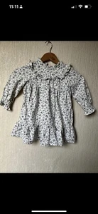 M&S girls 100% cotton long sleeve dress size 3 years - Picture 1 of 5