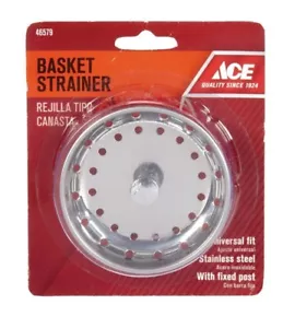 Colador fregadero de acero inoxidable con poste fijo. Ajuste universal. ACE - Imagen 1 de 2