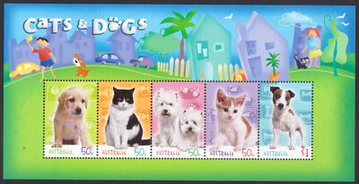 AUSTRALIA - 2004 CATS & DOGS - MIN. SHEET MINT NH - Image 1 of 4