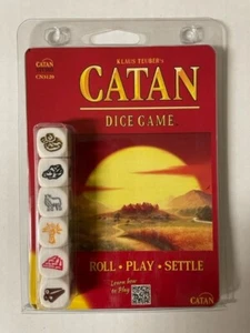 CATAN Dice Game - new & sealed in flat-back clamshell CN3120 - Picture 1 of 2