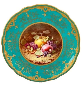 Coalport Fruit Plate Chivers Still Life Hand Painted Circa 1921 - Picture 1 of 15