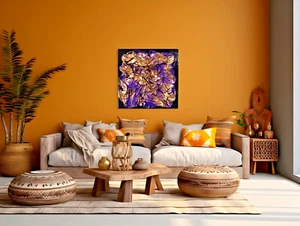 Arte de pared de yeso con textura de tela yeso 3D, escultura de pared abstracta hecha a mano - Imagen 1 de 12