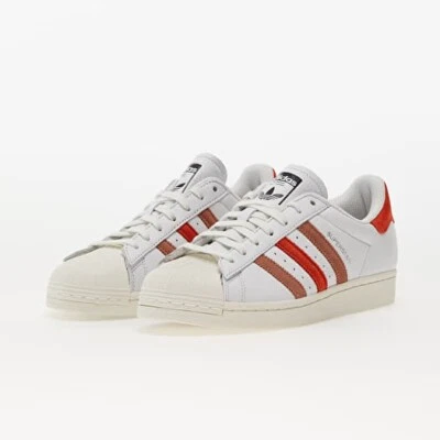 Size 11.5 - adidas Superstar Crystal White Preloved Red - Image 1 of 4
