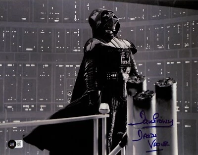 Darth Vader David Prowse Star Wars ESB Bespin Signed 11x14 Photograph BECKETT - Image 1 of 4