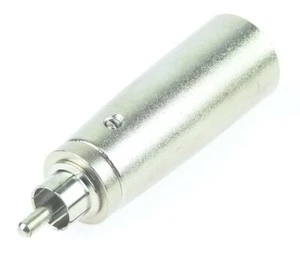 Adam Hall Audio Adapter XLR 3-pol male Stecker auf Cinch RCA Verbinder Chinch - Picture 1 of 6