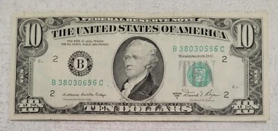 1981A $10 Bill Old US Currency - Image 1 of 2
