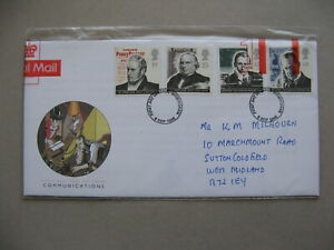 UK GB ENGLAND, cover FDC 1995, communication ao Marconi, send in plastic cover