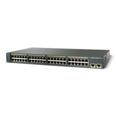 Cisco Catalyst Switch 2960-48TT Rack-Mountable 48 - Ethernet 10/100 Ports Switch - Image 1 of 4