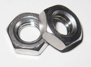 1/4" UNC Half Thin Lock Nut - Stainless (Qty 4) - Picture 1 of 1