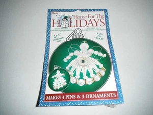 Darice Home For The Holidays Angel Bead Kit Makes 3 Pins 3 Ornaments nip - Picture 1 of 3
