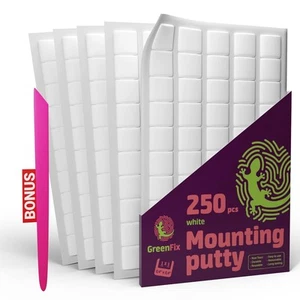 Mounting Putty 250PCs - Poster for Walls Removable Non Marking - White - Picture 1 of 8