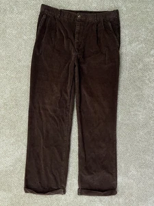 Pantalones Alexander Julian De Colección Para Hombres 36x32 Marrón Pana Preppy Informales Pierna Ancha Puño - Imagen 1 de 15