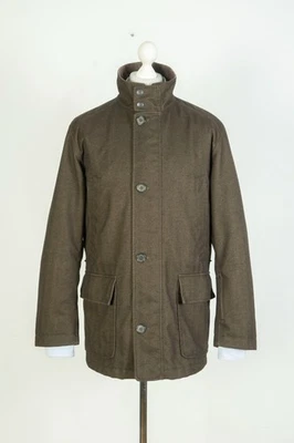 Barbour Herringbone Challenger Derby Wool Olive Men's Coat Jacket Parka Size M - Image 1 of 4