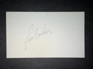 Indians 1976: Len Barker, tarjeta firmada 3x5 - Imagen 1 de 1