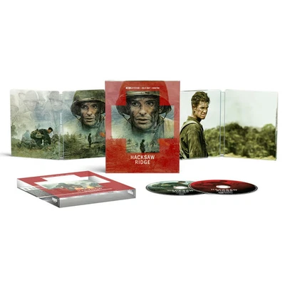 MEL GIBSON'S   HACKSAW RIDGE  4K  &  BLURAY STEELBOOK brand new & sealed - Image 1 of 4
