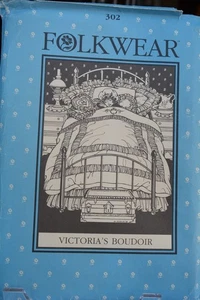 Folkwear Costume Pattern No. 302 Victoria's Boudoir Bedroom Comforter Pillows - Picture 1 of 2