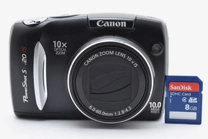[Exc+5] Canon PowerShot SX120 IS 10MP Digital Camera 10x Optical Zoom From Japan - Picture 1 of 24