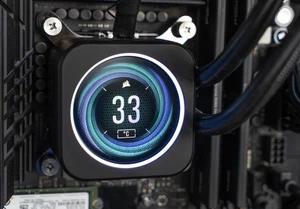 Corsair iCUE H150i ELITE Wyświetlacz LCD Płynny procesor Chłodnica Czarny - Zdjęcie 1 z 6